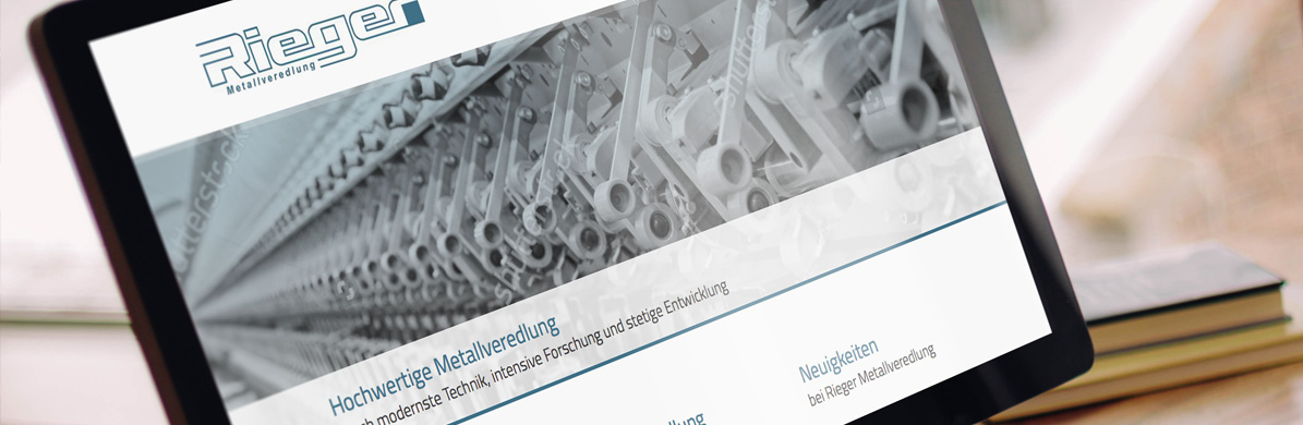 Rieger Metallveredlung Blog – Neue Website für die Rieger Metallveredlung